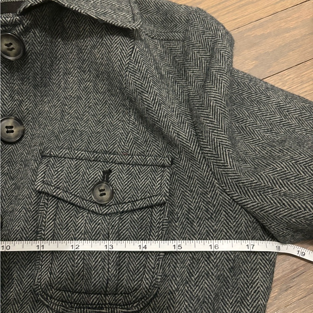 OBR Blazer Jacket. Gray/Black pattern. Wool blend. Size Small - Picture 5 of 7